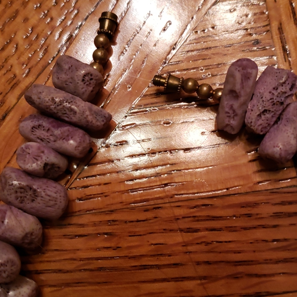 Purple stone necklace - Picture 2 of 3
